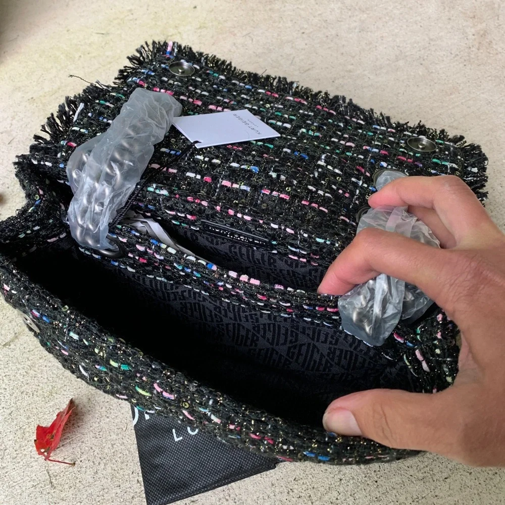 Authentic KURT GEIGER LONDON Tweed LG Crosb/Shoulder bag - Picture 5 of 15